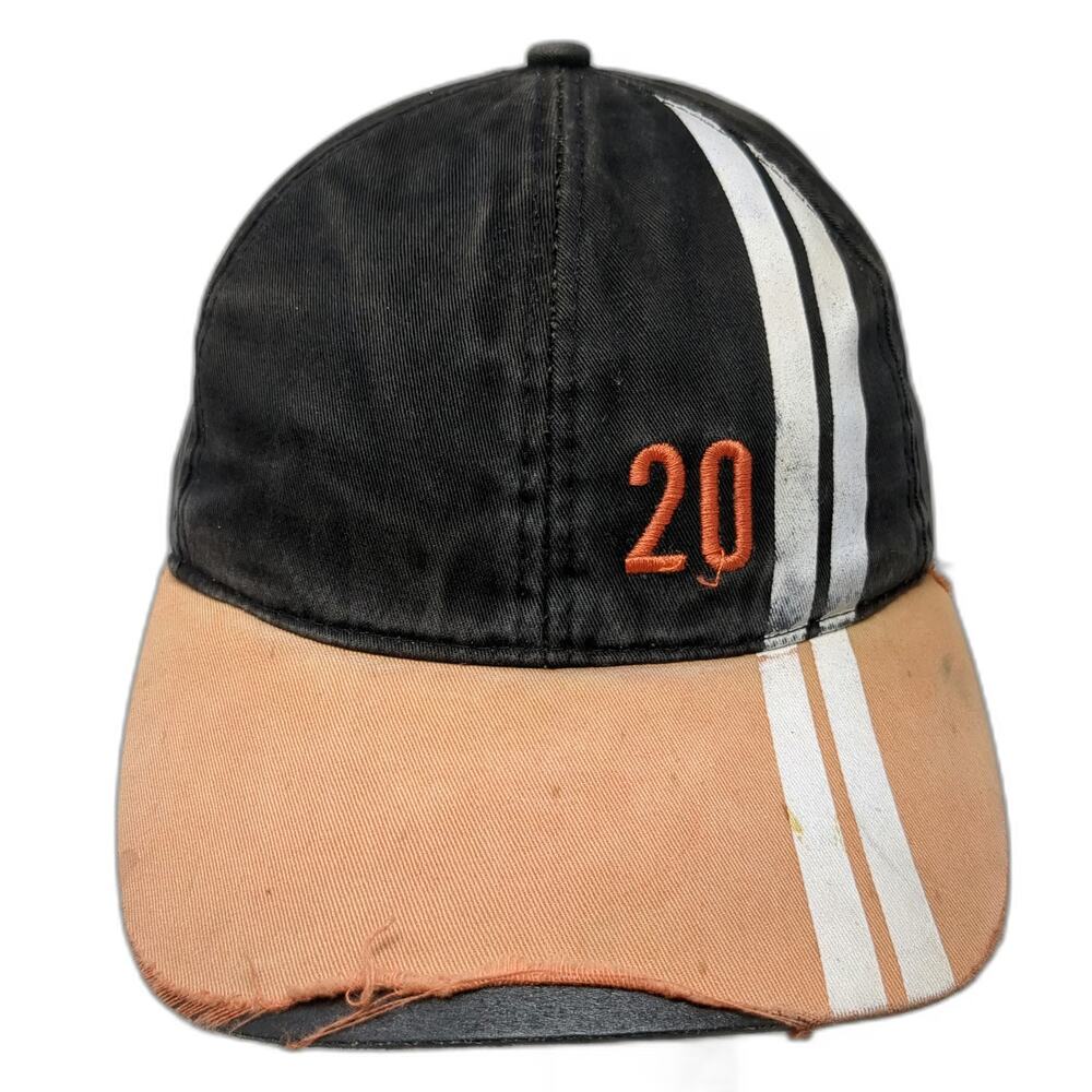 Harley-Davidson Baseball Cap Black Orange One Size Road Tour Racing Stripes Hat